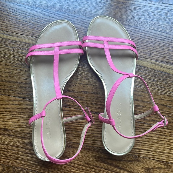 Talbots Stocking Pink Daisy Strap Sandal - Picture 1 of 5